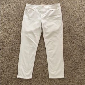 J Jill white jeans size 12